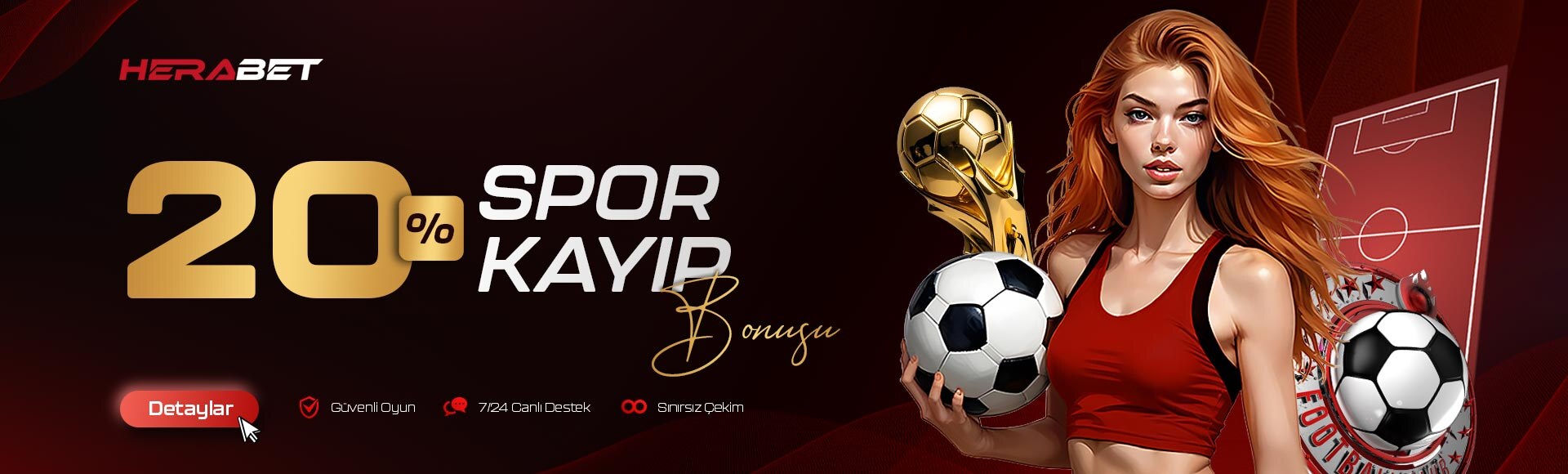 Herabet %20 spor kayıp iade bonusu